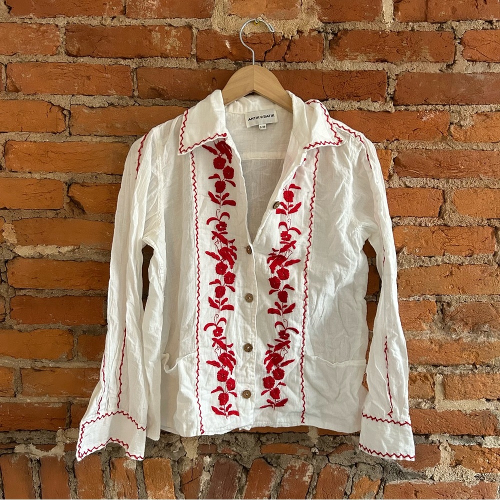 Antik Batik Embroidered Shirt